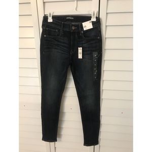 Express stretch dark blue jean